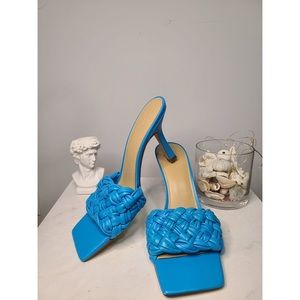 Marc Fisher LTD Women's Draya Woven High Heel Side Sandals